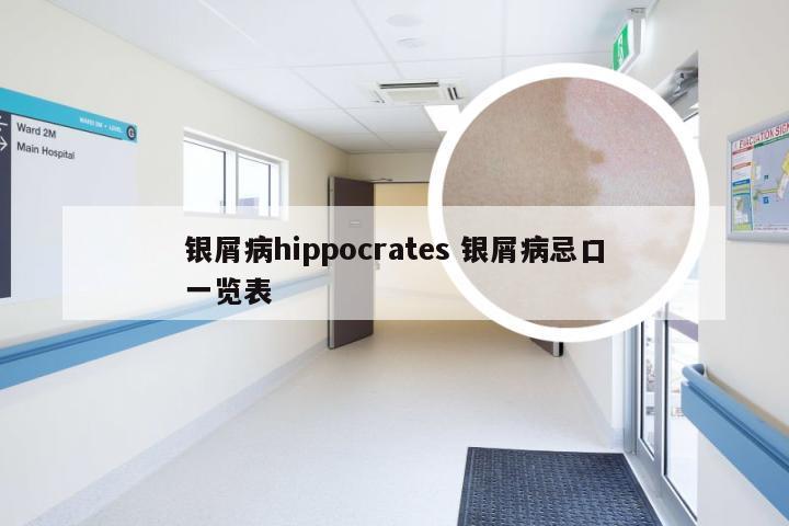 银屑病hippocrates 银屑病忌口一览表